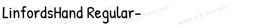LinfordsHand Regular字体转换